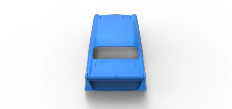 Shell of Vintage Dirt Modified stock car Version 9 Scale 1:25 - Model preview 13