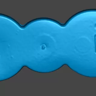 Skoda Yeti Octavia centre console cup holder insert 1Z0863301 - Model thumbnail 8