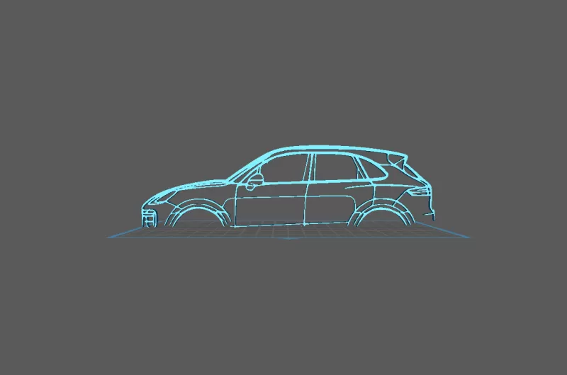 Porsche - Cayenne Wall Art - Model preview 2