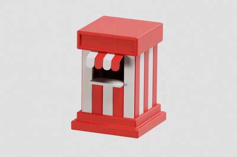 Ticket Booth - Model preview 9