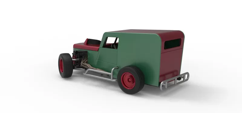 Dwarf car while turning Scale 1:25 - Model preview 12