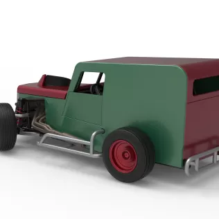 Dwarf car while turning Scale 1:25 - Model thumbnail 12