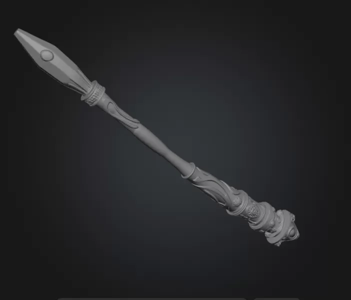 wizard wand - Model preview 1