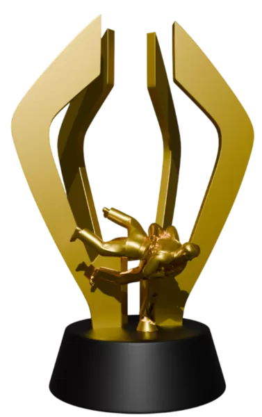 3D Judo Trophy – Premium Model for 3D Printing! - Model preview 3