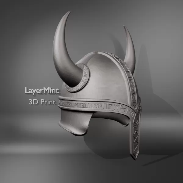 Epic Viking Horned Helmet - Model preview 2