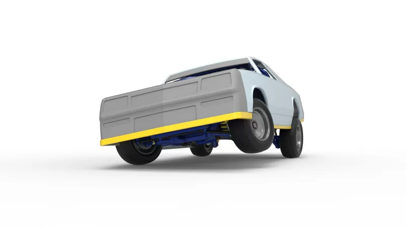 IMCA Stock car while turning Version 2 Scale 1:25 - Model preview 6