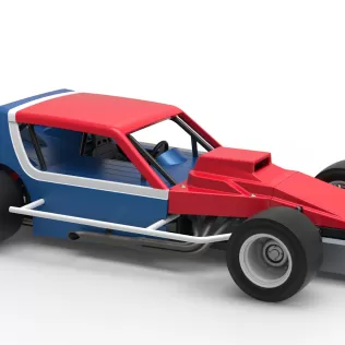 Vintage Asphalt Modified stock car V10 Scale 1:25 - Model thumbnail 24