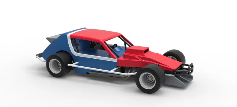 Vintage Asphalt Modified stock car V10 Scale 1:25 - Model preview 24