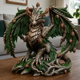 Ancient Forest Guardian Dragon STL File for 3D Print - Model thumbnail 5