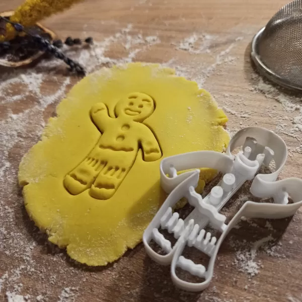 Happy Cute “Cookie Man” Cookie Cutter, Gingerbread Man Cutter - Model preview 6