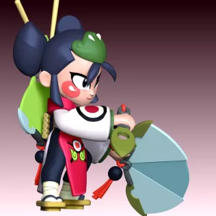 Kaze - Brawl Stars - Model thumbnail 4