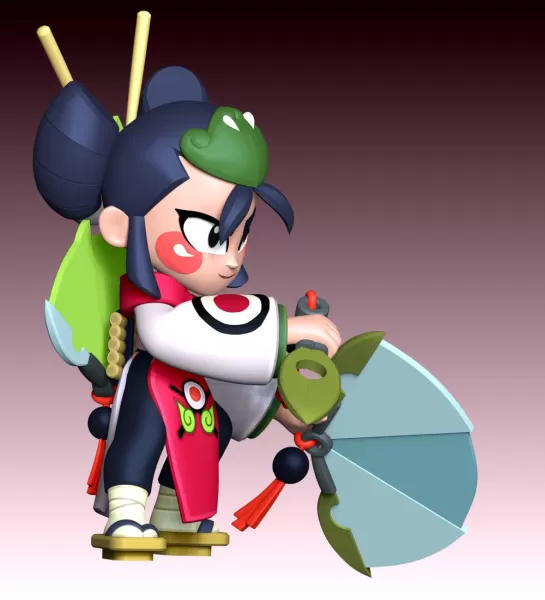 Kaze - Brawl Stars - Model preview 4
