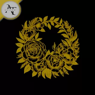Flowers - Line Art - 2D Wall Art Decor