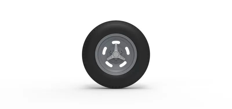 Front wheel of Vintage Champ car Version 1 Scale 1:25 - Model preview 5