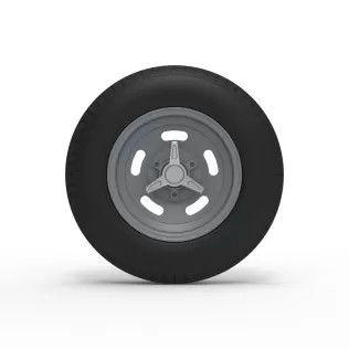 Front wheel of Vintage Champ car Version 1 Scale 1:25 - Model thumbnail 5