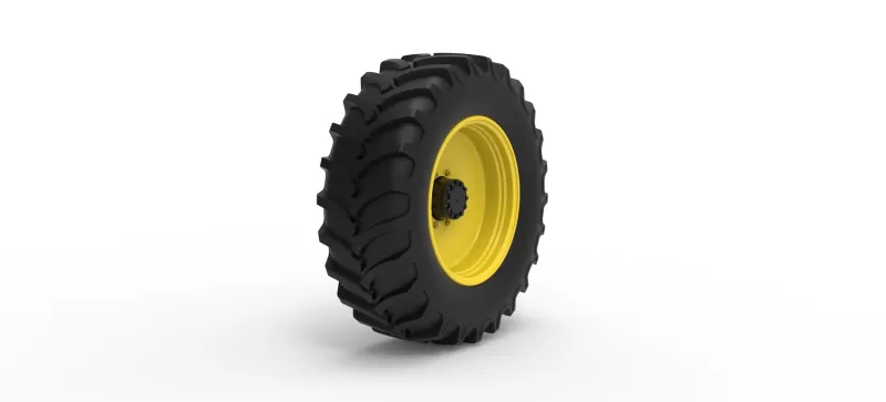 Front wheel of Racing Combine Harvester Version 1 Scale 1:25 - Model preview 2