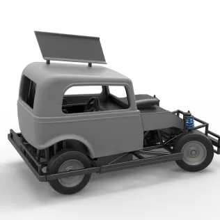 New Zealand Ministock car while turning Scale 1:25 - Model thumbnail 20