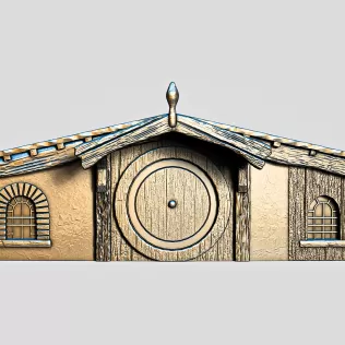 Hobbit House Facade 3 #RoZ - Model thumbnail 1