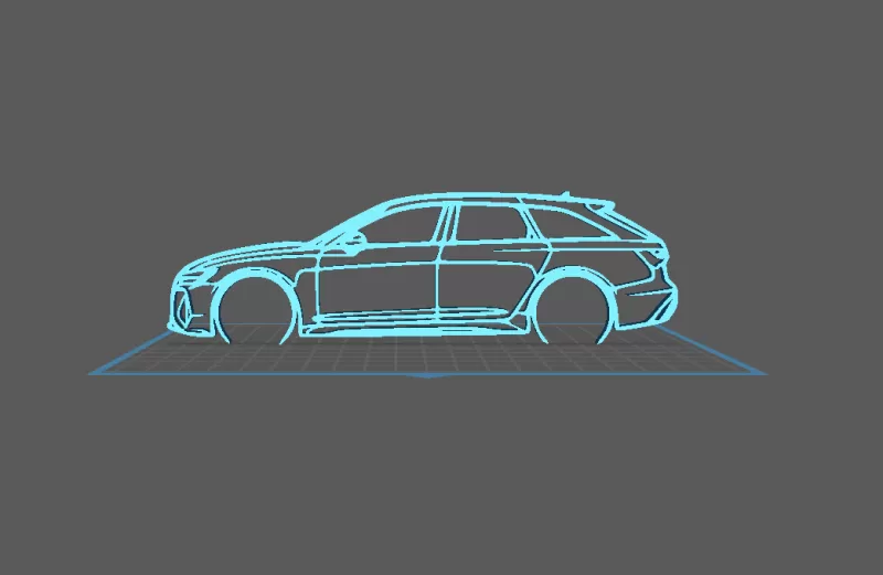 Audi - RS6 Wall Art - Model preview 2