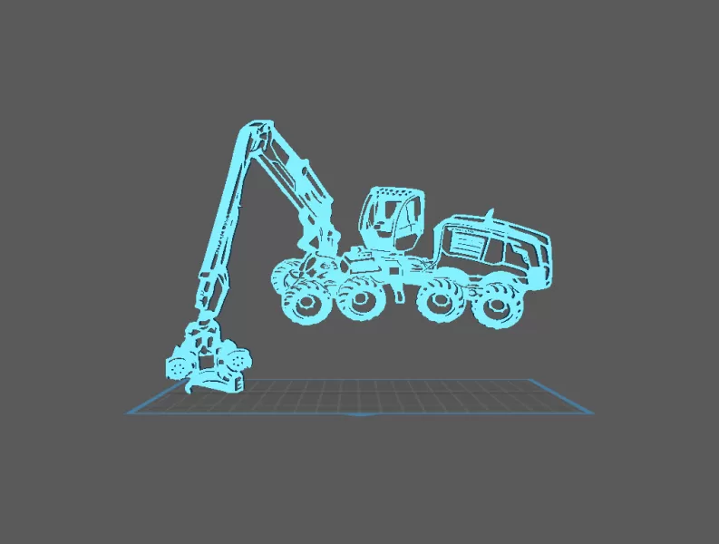 John Deere - Hardvester Wall Art - Model preview 2