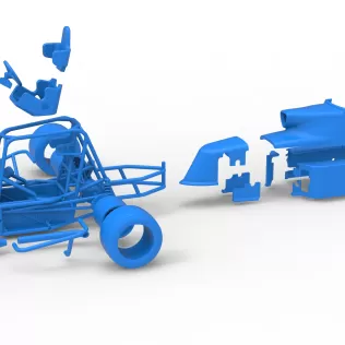 Pavement Silver Crown Car Version 2 Scale 1:25 - Model thumbnail 28