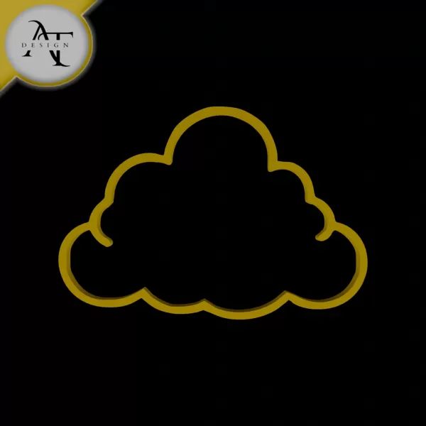 Simple Cloud Symbol - 2D Art - Model preview 1