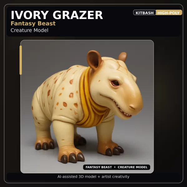 Creature & Mecha Collection – High-Poly Kitbash Character Pack - Model preview 6