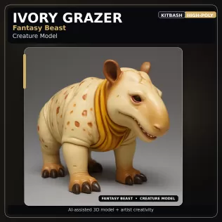 Creature & Mecha Collection – High-Poly Kitbash Character Pack - Model thumbnail 6