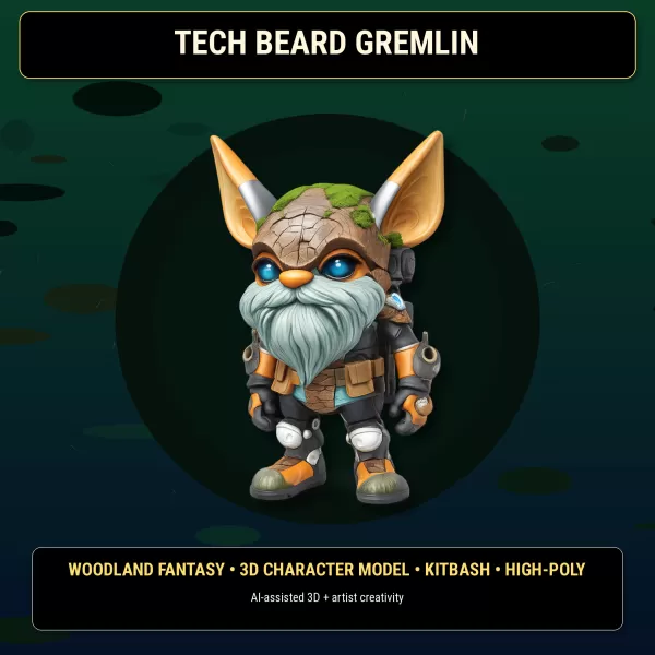 Forest Gremlin Creatures – Fantasy Woodland Character Pack - Model preview 8