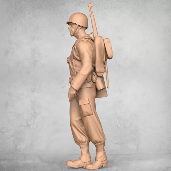 Standing Military Soldier - Model preview 6