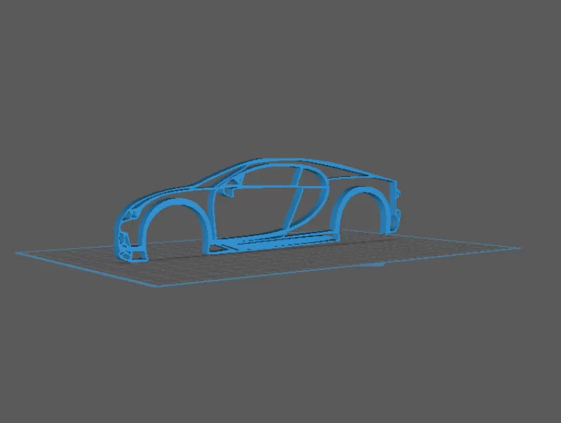 Bugatti - Chiron Wall Art - Model preview 1