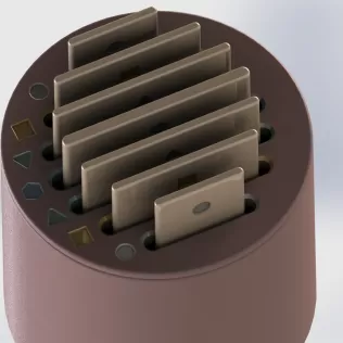 Interactive Montessori Shape Sorter - Paintable Educational Toy - Model thumbnail 2