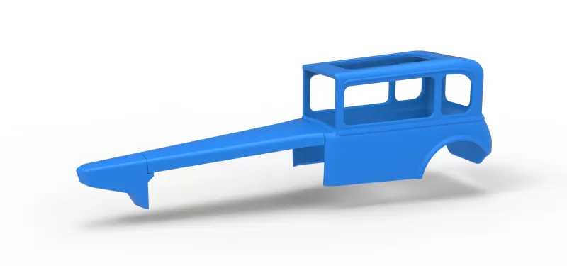 Shell of Vintage Supermodified stock car Version 4 Scale 1:25 - Model preview 1