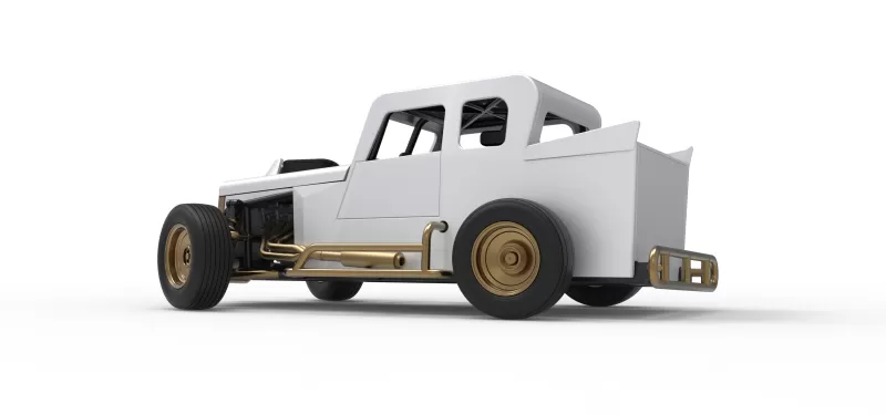 Dwarf car while turning Version 2 Scale 1:25 - Model preview 13