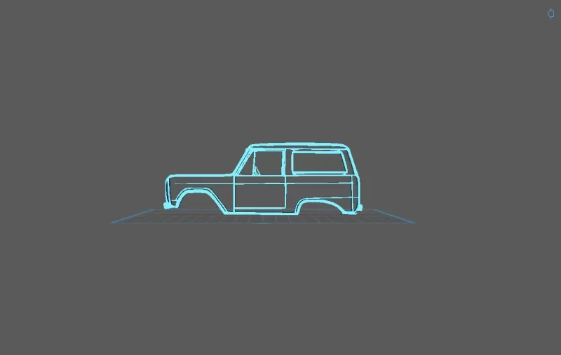 Ford - Bronco 1972 Wall Art - Model preview 1