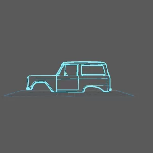 Ford - Bronco 1972 Wall Art