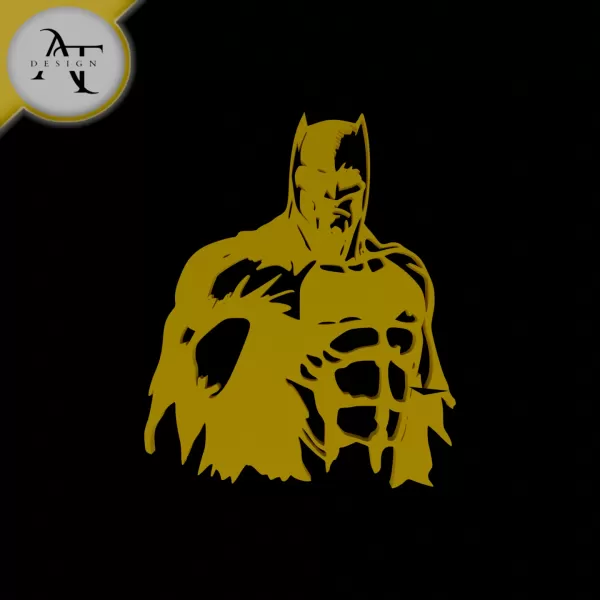 Batman - Superhero - Silhouette - 2D Wall Art Decor - Model preview 1