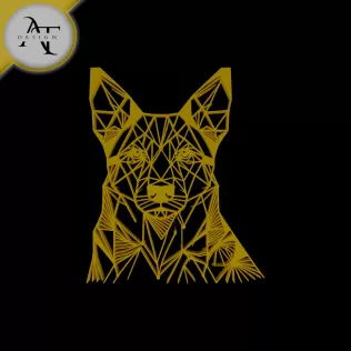 Dog - Geometric - 2D Wall Art Decor