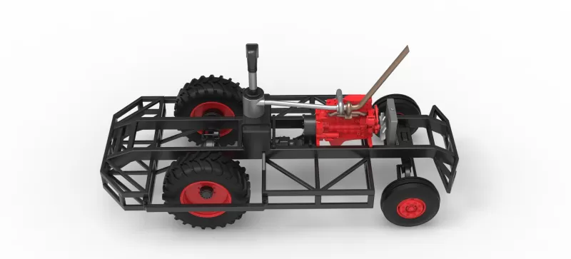 Chassis of Racing Combine Harvester Scale 1:25 - Model preview 9