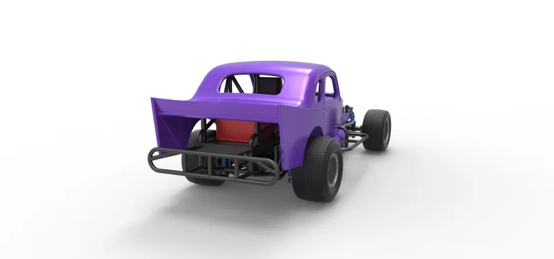 Vintage Dirt Modified stock car Scale 1:25 - Model preview 18