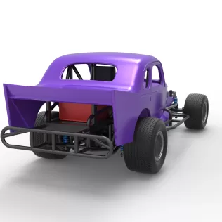 Vintage Dirt Modified stock car Scale 1:25 - Model thumbnail 18