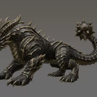 Abyssal Ironclad Dragon STL File for 3D Print - Model thumbnail 4