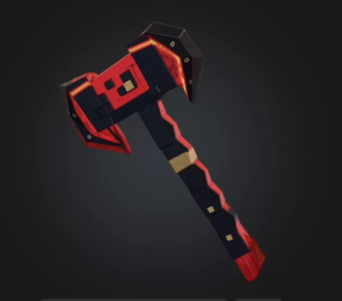 Minecraft Axe - Model preview 1