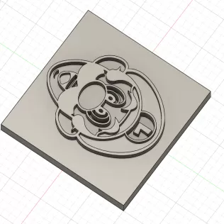 Plaque tête de Luigi