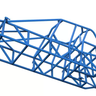 Frame of Experimental Pavement Silver Crown Car Scale 1:25 - Model thumbnail 3