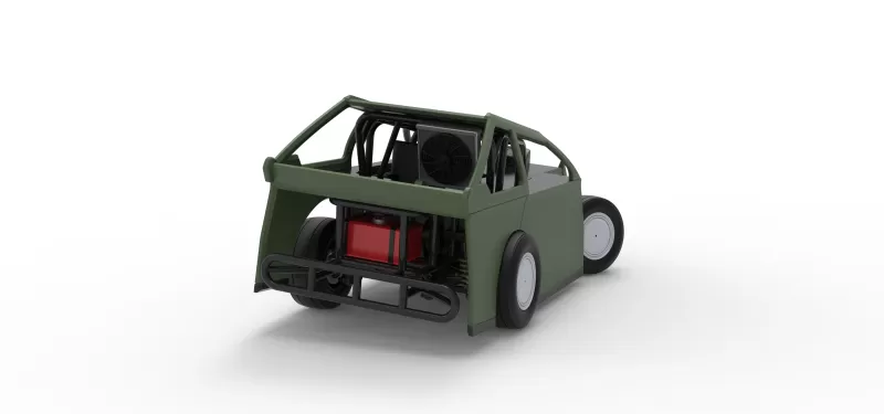 Mod Lite Race car while turning Version 2 Scale 1:25 - Model preview 18