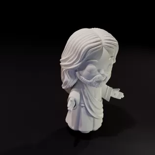 Chibi Jesus Christ - Stylized Religious 3D Printable Figure - Model thumbnail 3
