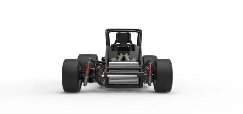 Pavement Silver Crown Car Base Version 3 Scale 1:25 - Model preview 7