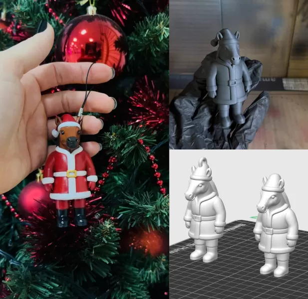 Horse-Santa - Model preview 1