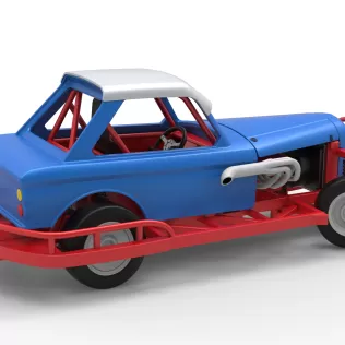 New Zealand Vintage Stock car while turning Scale 1:25 - Model thumbnail 20